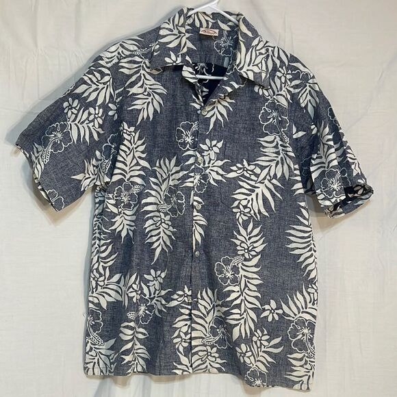 Go barefoot mens Hawaiian Hawaii tradition shirt Made in the USA mens -Large - Picture 1 of 5